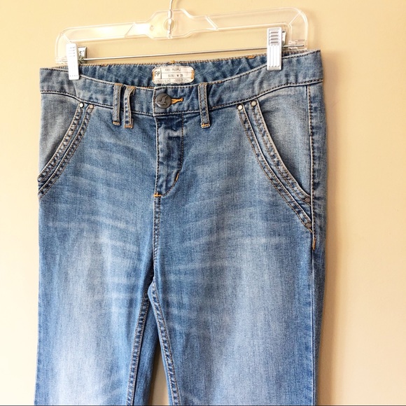 Free People Light Blue Flare Jeans - Picture 4 of 8